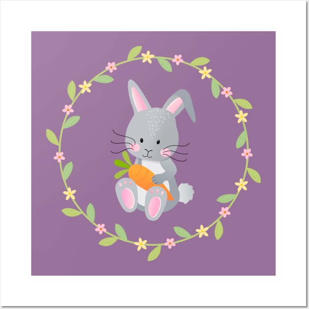 Baby bunny Wall Art by CalliLetters